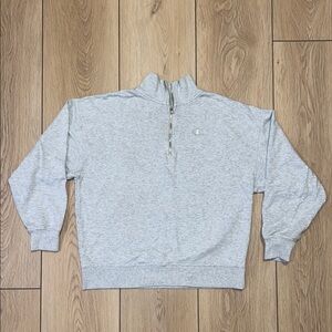 EUC - Champion Gray Zip Up Sweater Athletic Casual
